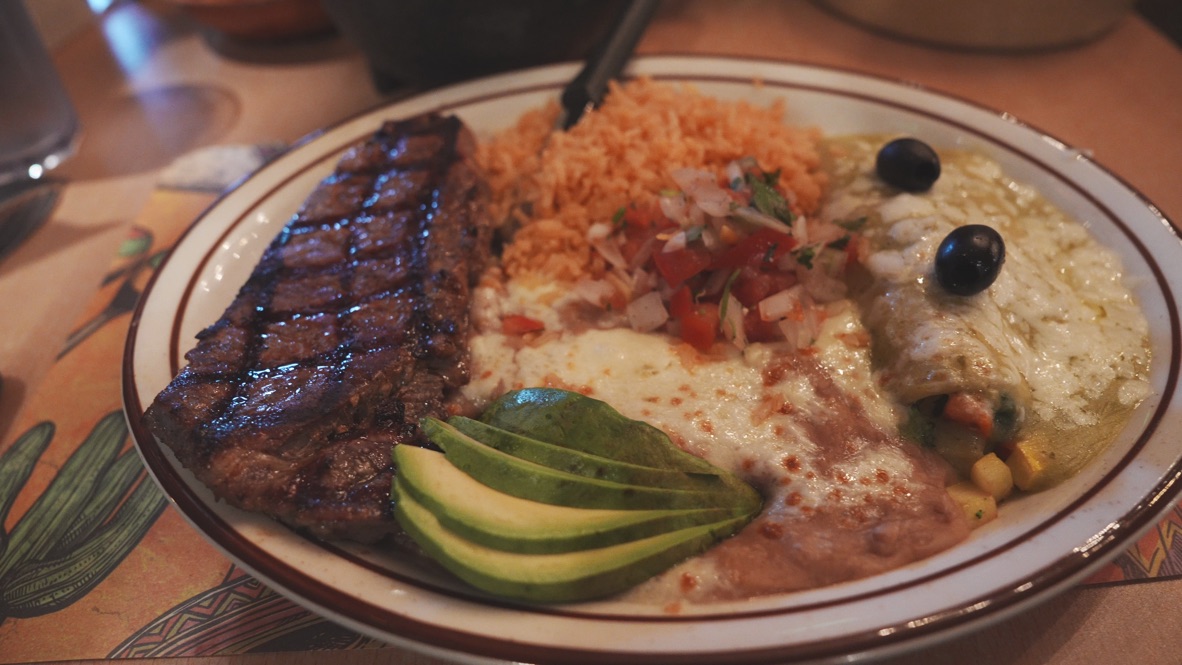 Steak & Enchiladas at Mijares Mexican Restaurant