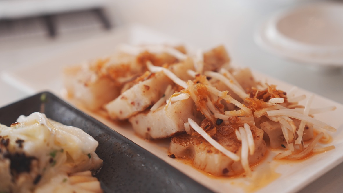 Pan Fried Radish Cake at Crystal Palace