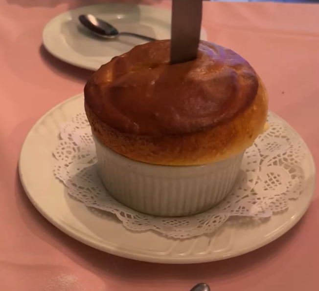 Soufflé at La Vie French Restaurant