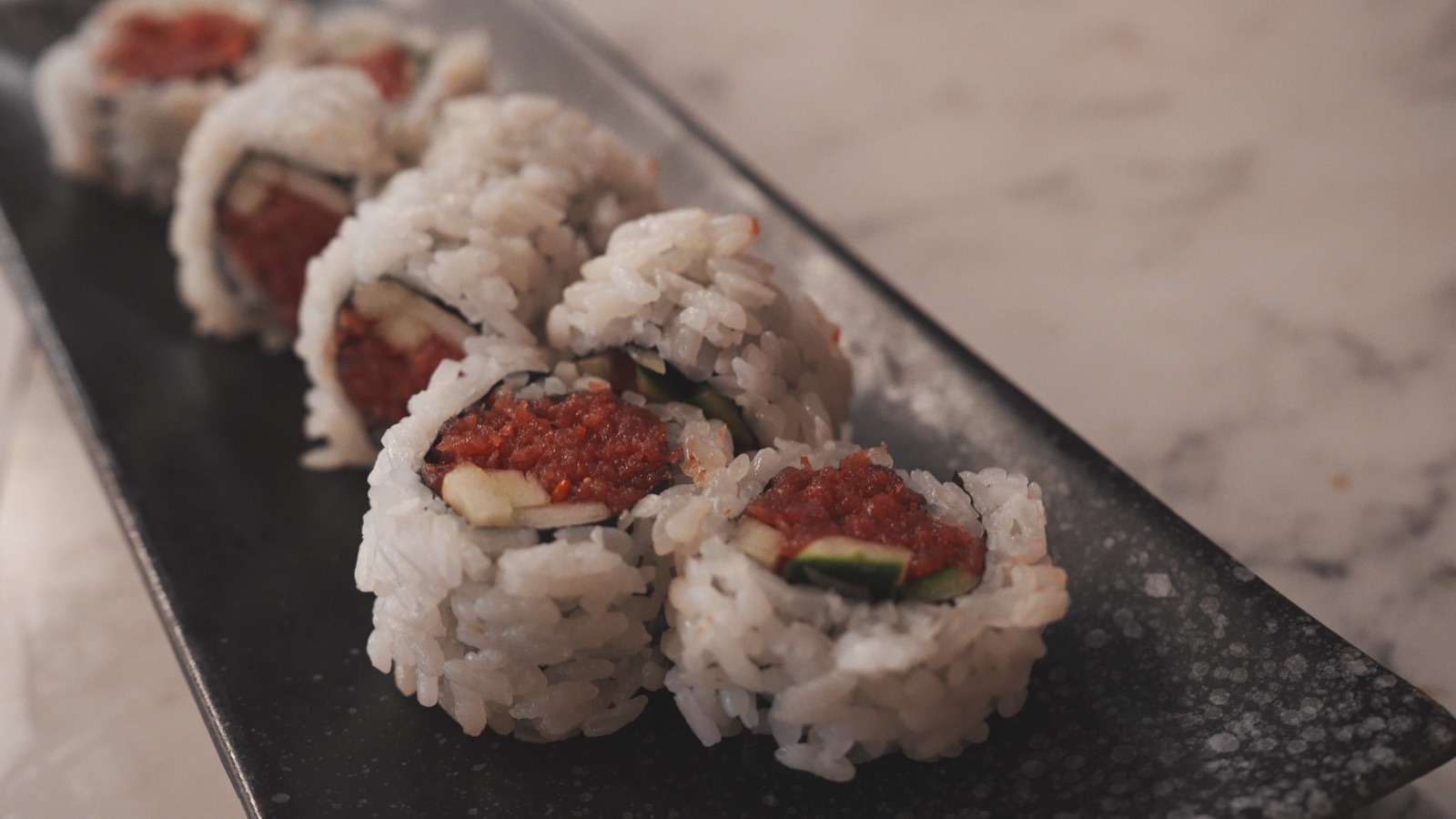 Spicy Tuna Roll at AYCE Mabu Sushi