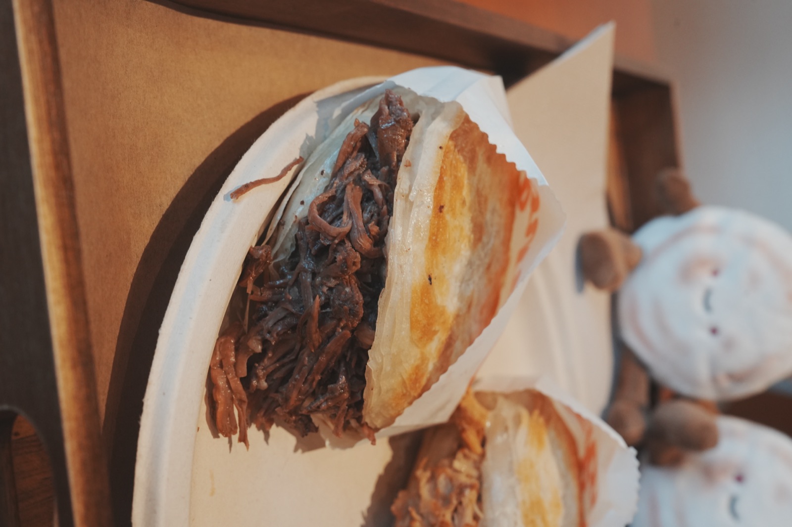 Beef Chinese Hamburger at Bingz Crispy 'Wich