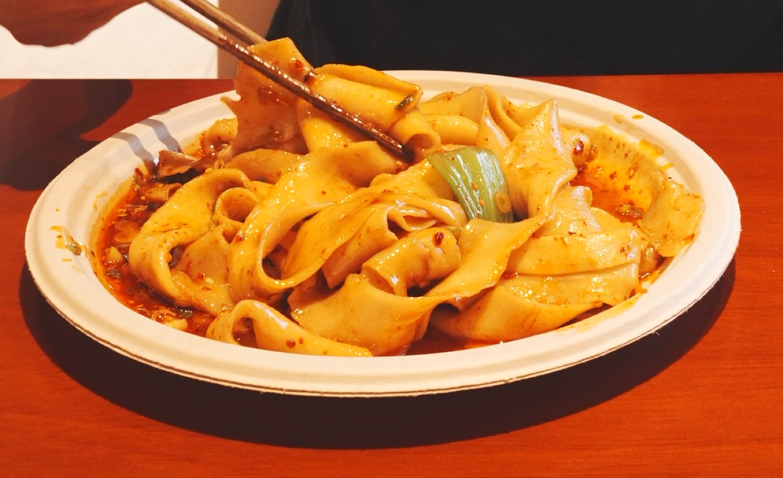 Hand-Pulled Noodles at Bingz Crispy 'Wich
