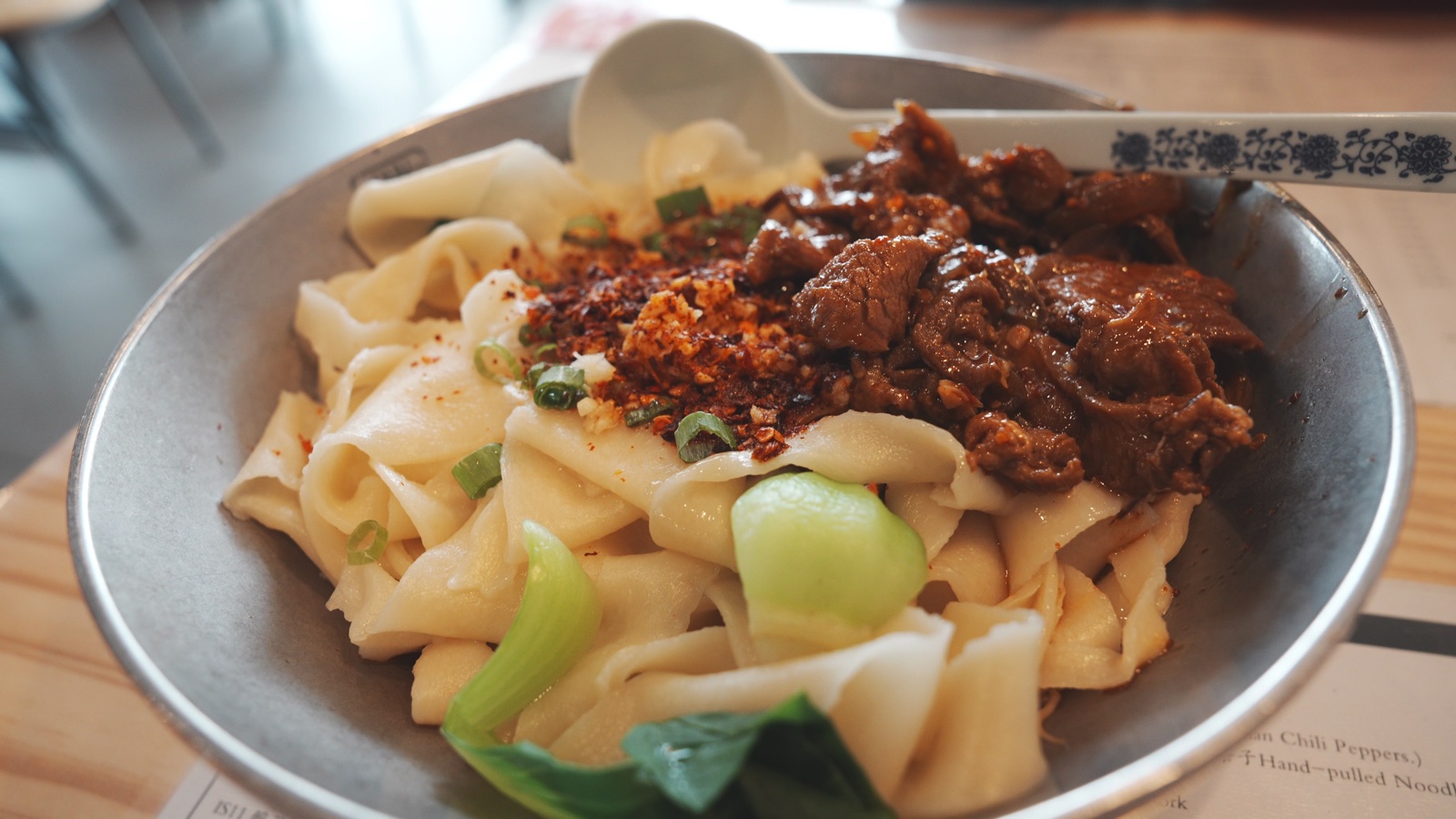 Biang Biang Noodles with Cumin Lamb at Chang An Kitchen