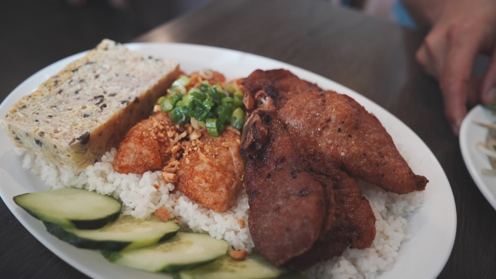 Three-Item Broken Rice Plate at Golden Deli