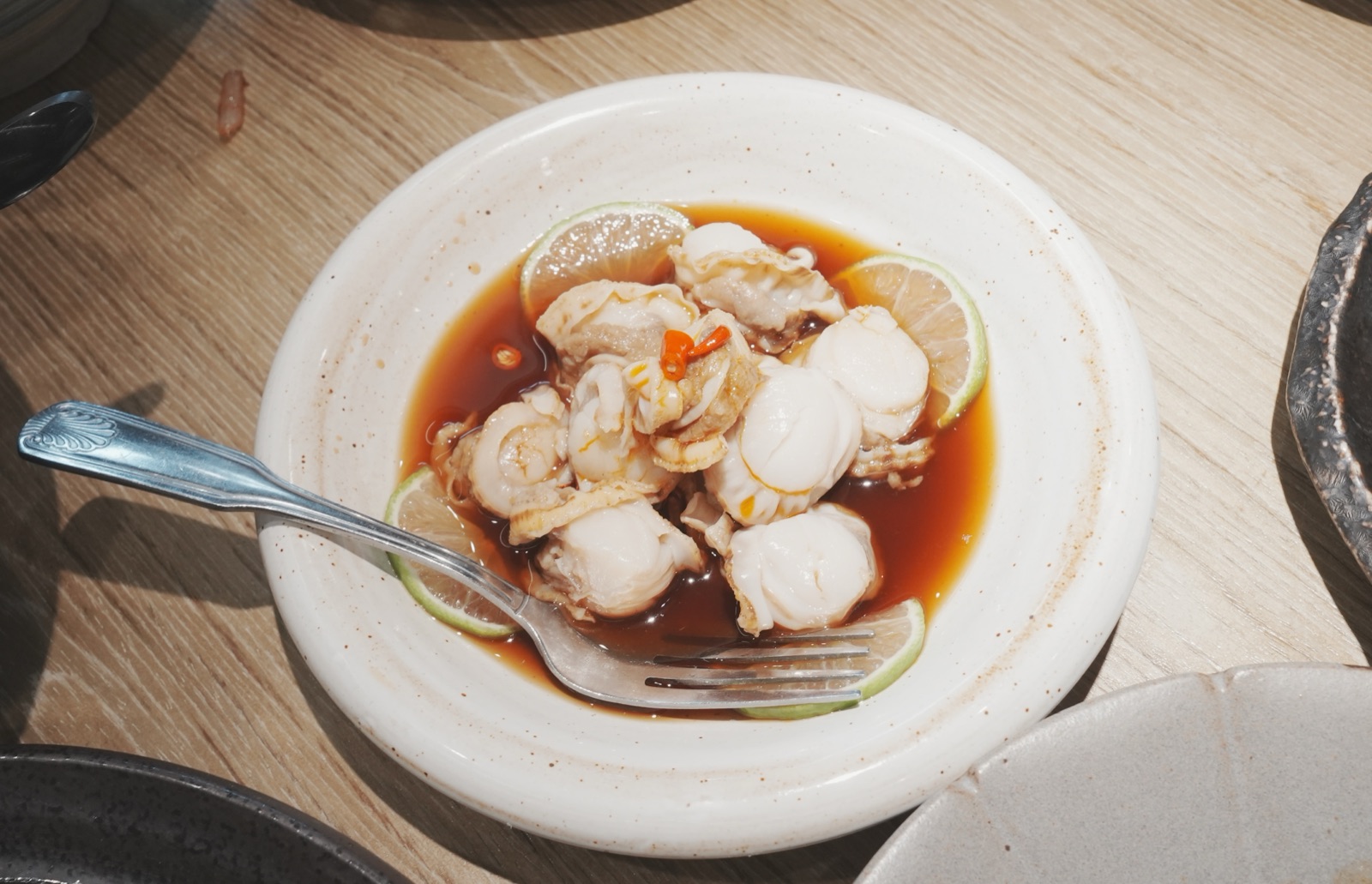 Japanese Scallops with Lemon Dressing at Good Alley