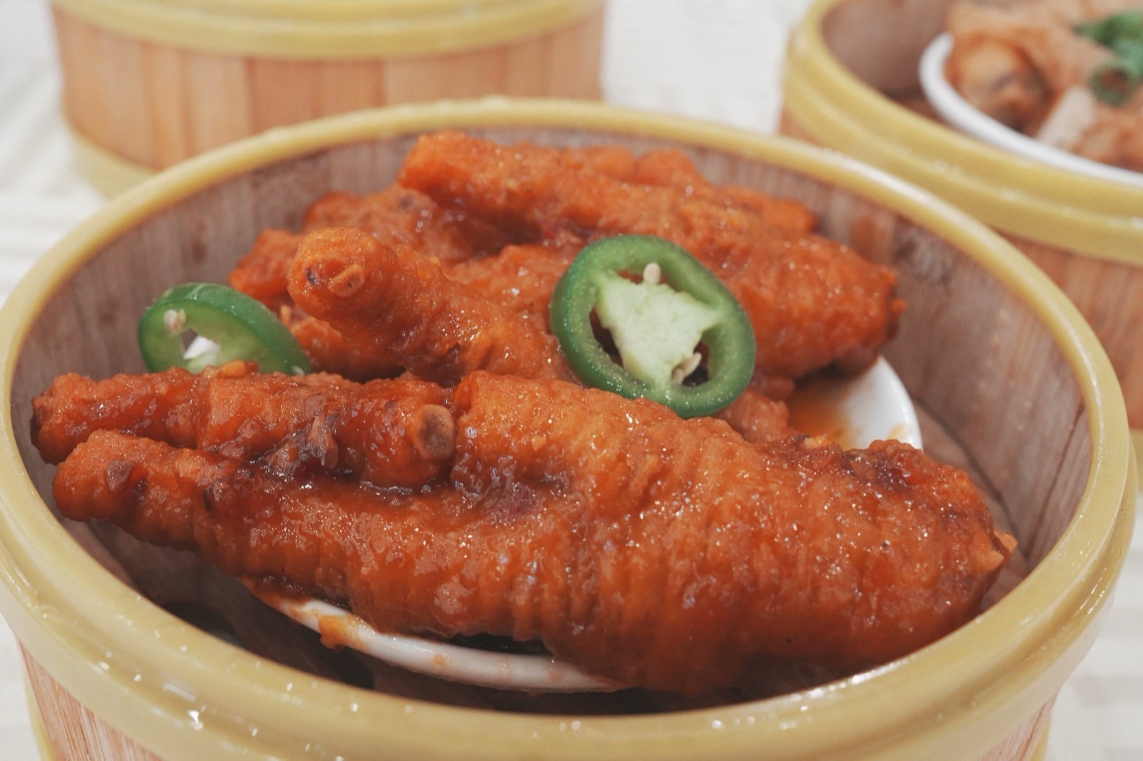 Steamed Chicken Feet in Brown Sauce at JING Cantonese Seafood & Dim Sum