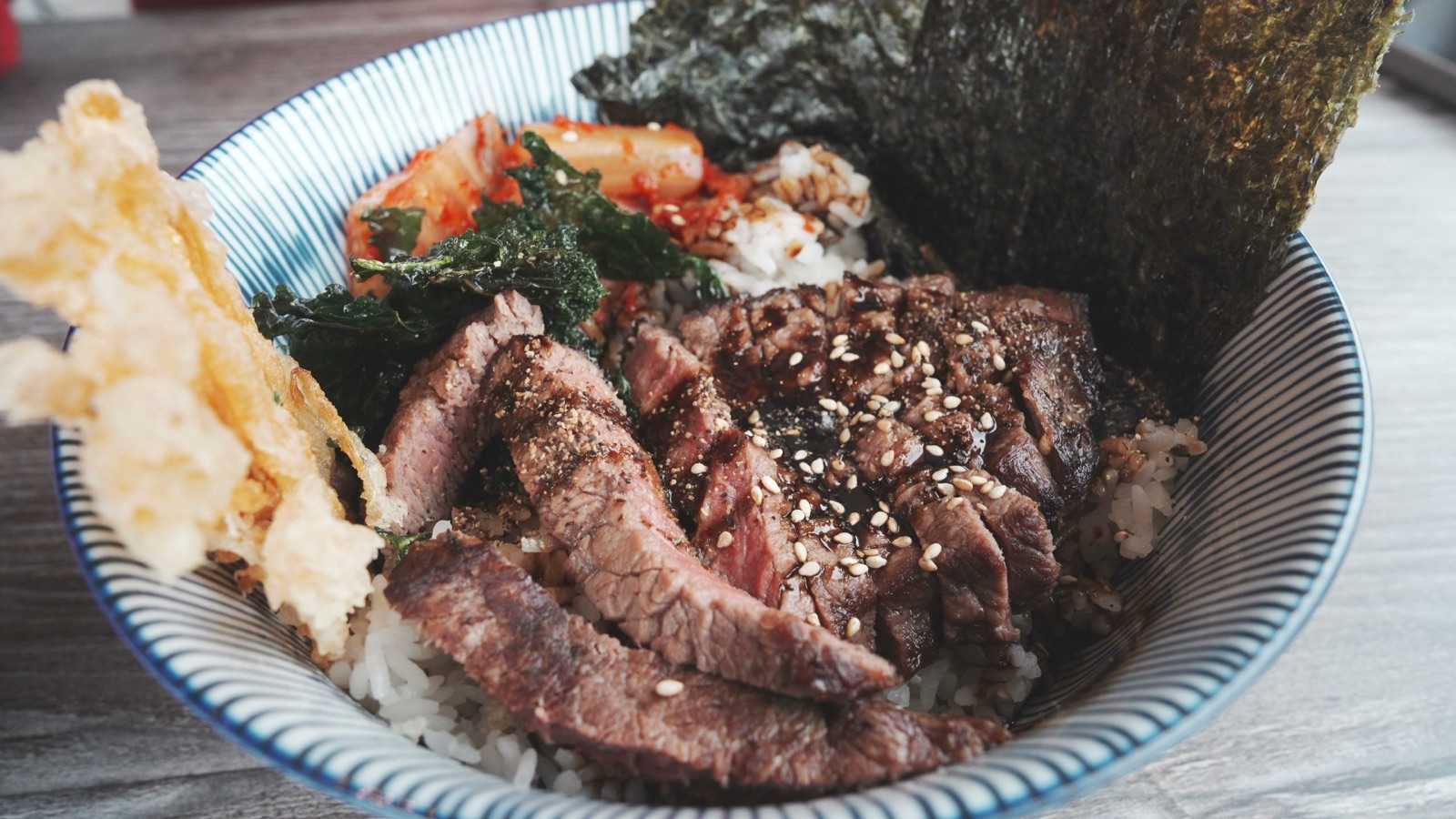 Ultimate Filet Mignon Steak Bowl at Kaidon Yakiniku Bowl