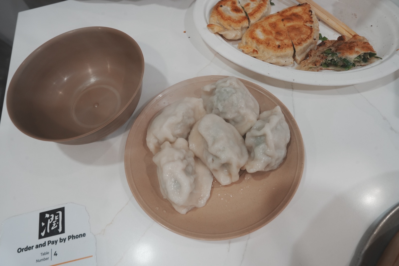 Pork, Chive, Egg, and Shrimp Dumplings at Luscious Dumplings