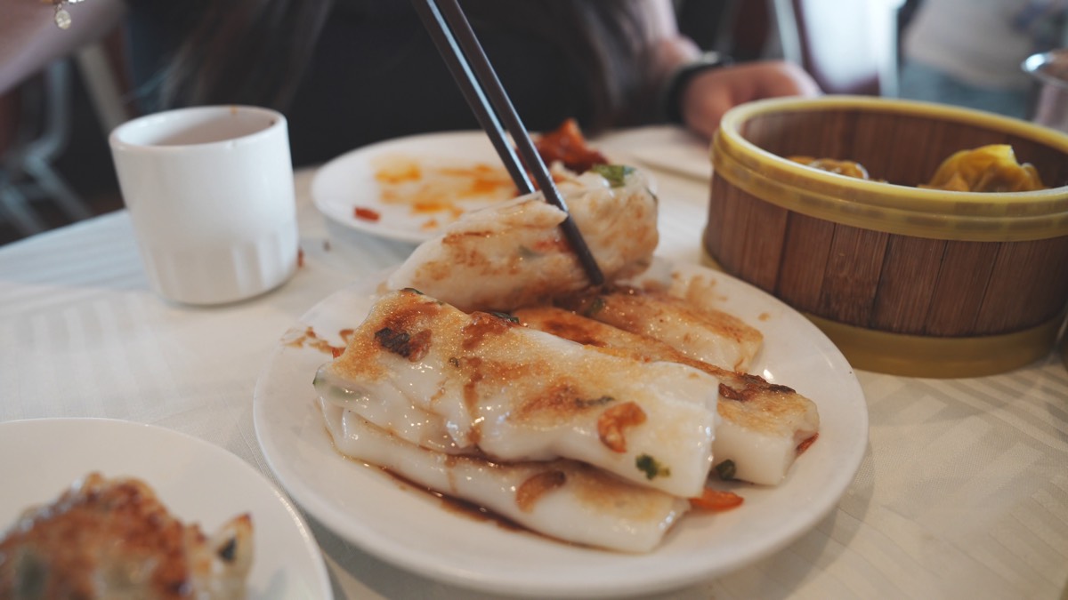 Pan-Fried Rice Rolls at Ocean Bo