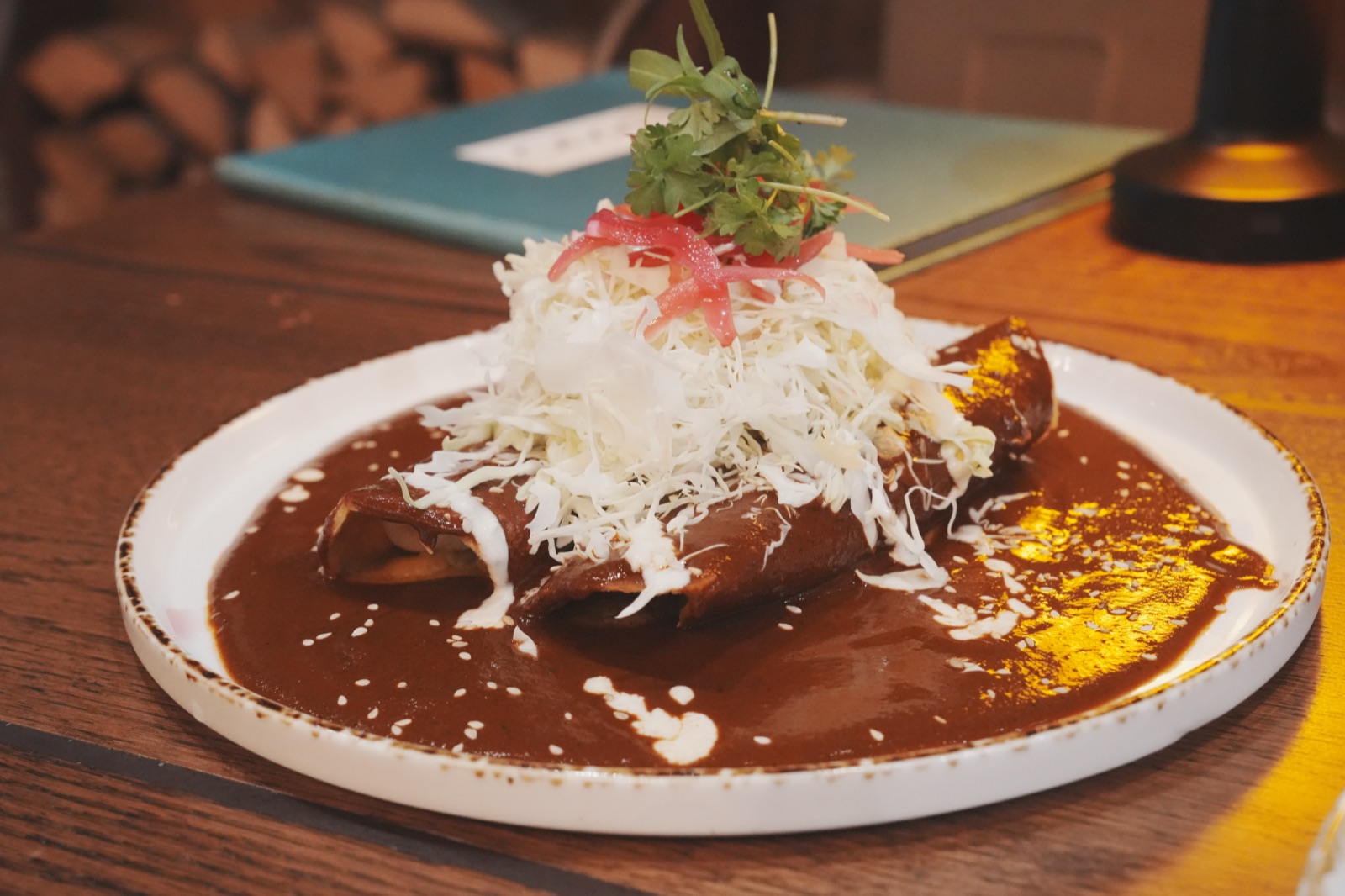 Mole Enchiladas at OMA Mexican Craft Kitchen