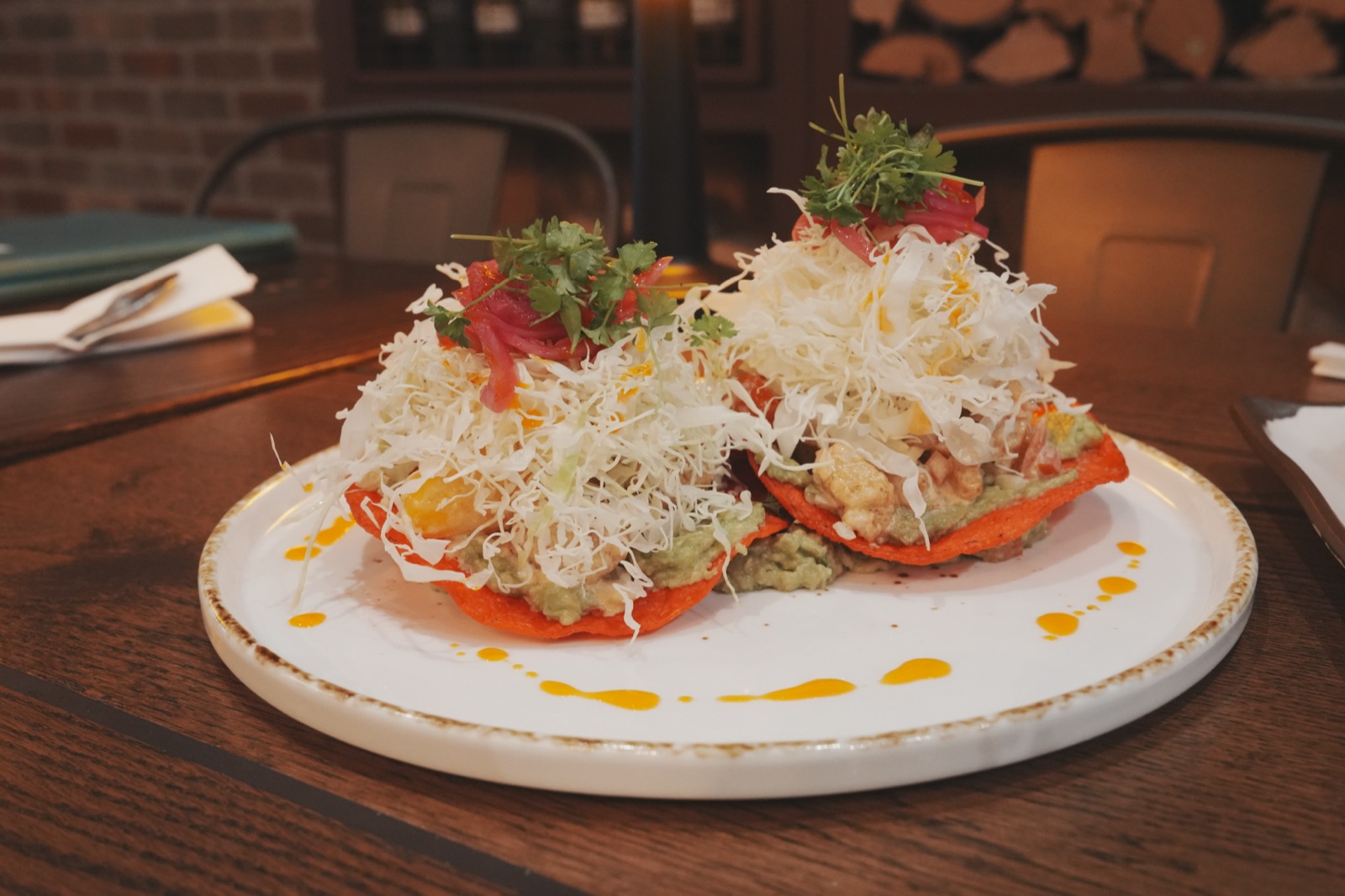 Spicy Tuna Tostadas at OMA Mexican Craft Kitchen