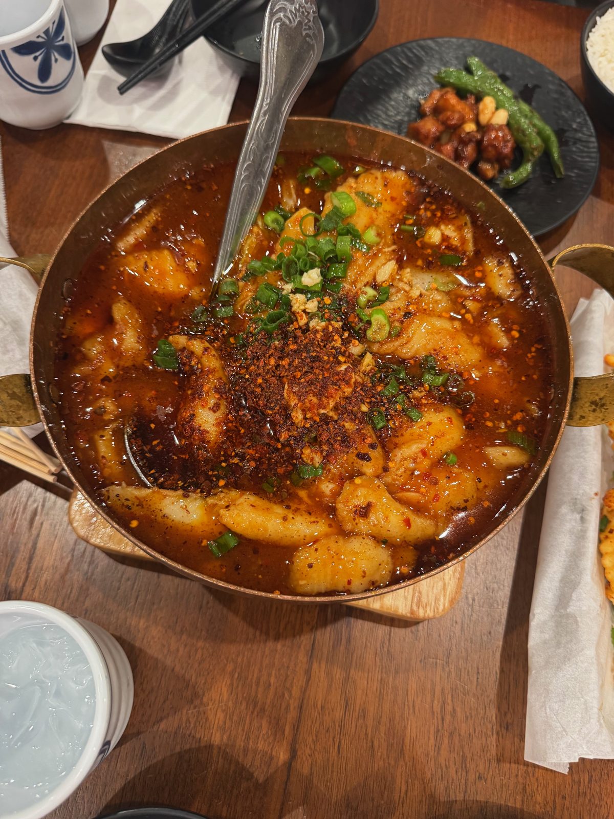 Boiled Fish Fillets in Chili Sauce at Sichuan Impression