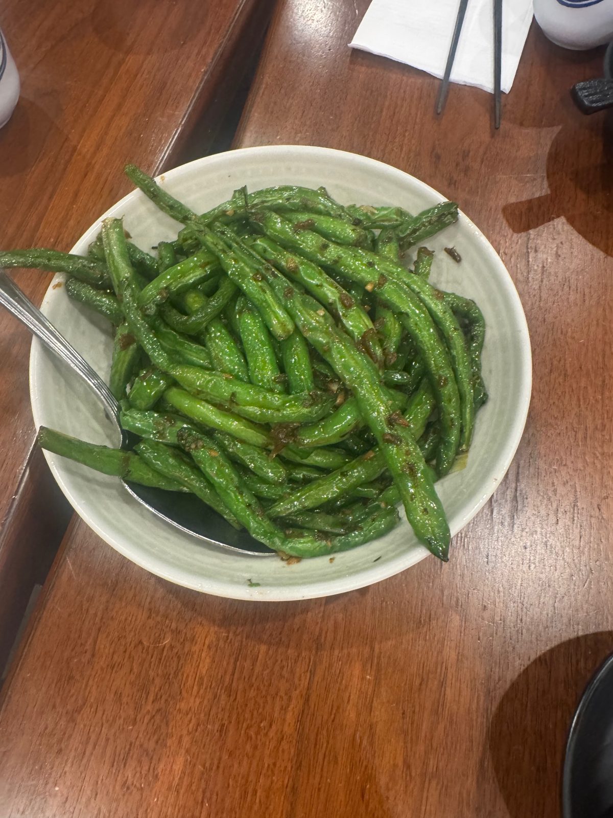Dry Fried String Beans at Sichuan Impression