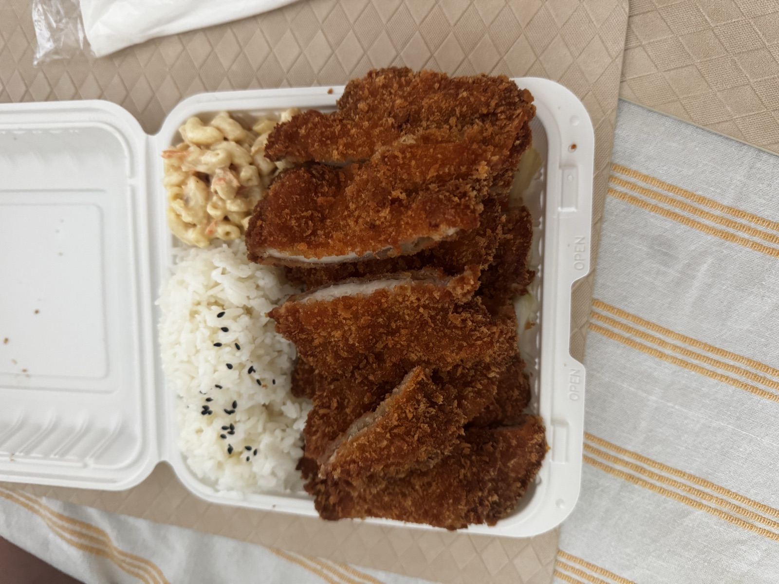 Chicken Katsu Plate at TK Cafe & Hawaiian BBQ