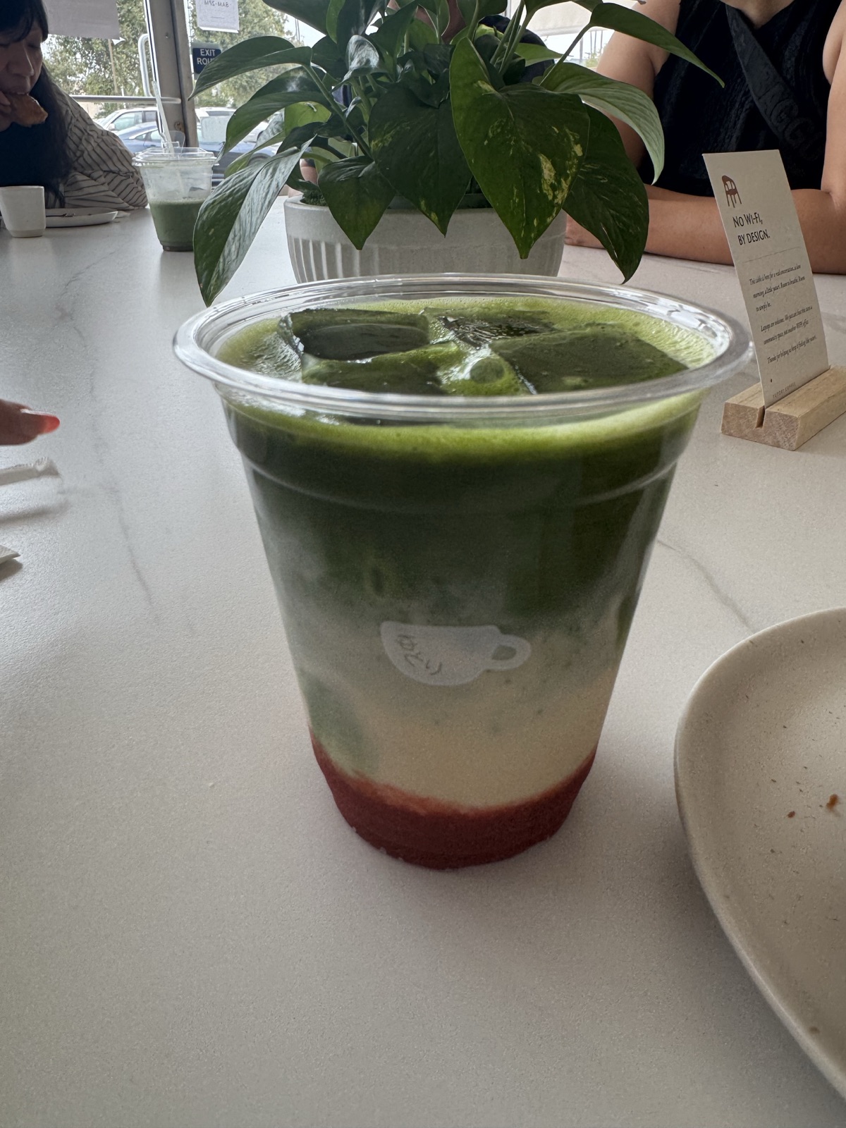 Strawberry Matcha at Yutori Coffee